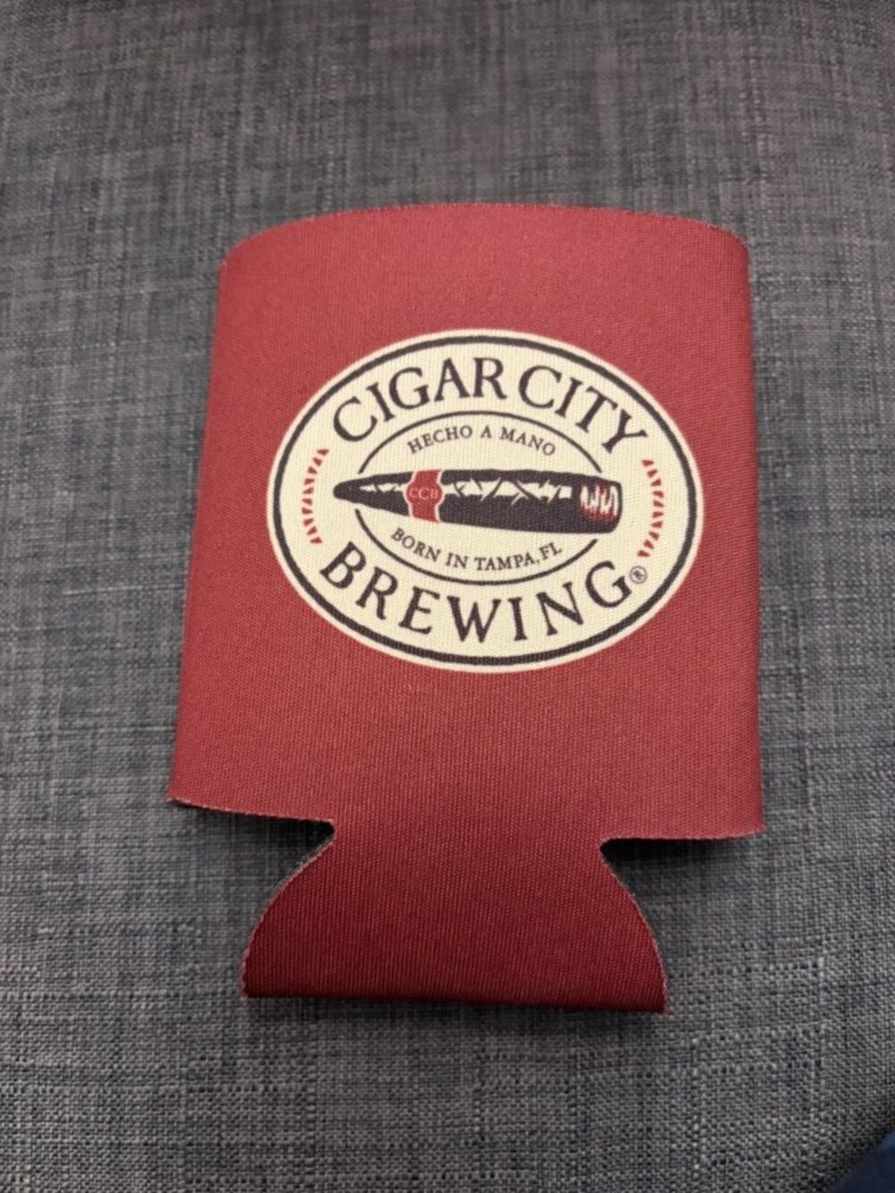 Cigar City Beer Can Coozie Koozie Coozie Craft Beer Tampa Florida Maroon